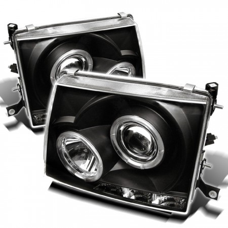 Ксеноновые фары Spyder Auto для Toyota Tacoma (Black) LED Halo